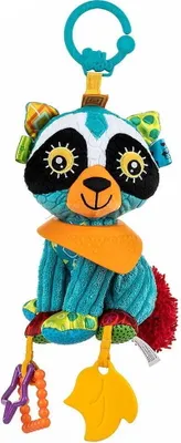 Produktbild von Kinderwagenkette Handbell Kinderwagen hängen Waschbär Balibazoo