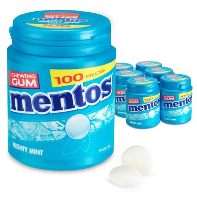 Produktbild von Mentos | Kaugummi Mighty Mint | Zuckerfrei | 1 x 6 Stück