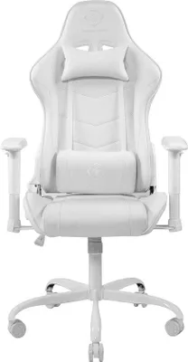 Productafbeelding van Ergonomische gamingstoel met lendensteun en verstelbare armleuningen, wit