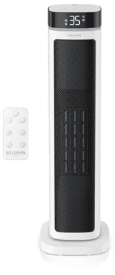 Produktbild von Brandson Keramik-Heizlüfter 2000 W mit PTC-Technik, 3 Modi und Timer bis 12 Stunden, Thermostat von 10 bis 35 Grad, mit Oszillation, Heizgebläse, 1 Stück, schwarz-weiß