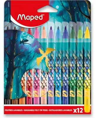 Image de Maped, marqueurs à base d'eau DRAGON, boîte de 12