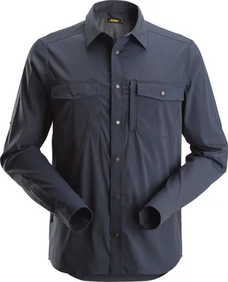 Produktbild von Snickers Workwear LiteWork langarm Shirt Navy-S