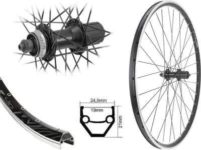 Produktbild von Hinterrad 28 Zoll Hohlkammer Shimano Disc CenterLock 8/9/10fach Scheibenbremse