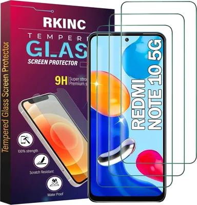 Produktbild von 3er Pack Panzerglas Displayschutz Xiaomi Redmi Note 10 5G 9H Härte 0,33mm Ultradünn
