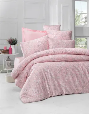 Zdjęcie produktu dla L'Essentiel Linge de Maison, Verano - Powder, satynowa poszwa na kołdrę king-size (EN), pudrowa, 100% satyna bawełniana, 200 x 220 cm