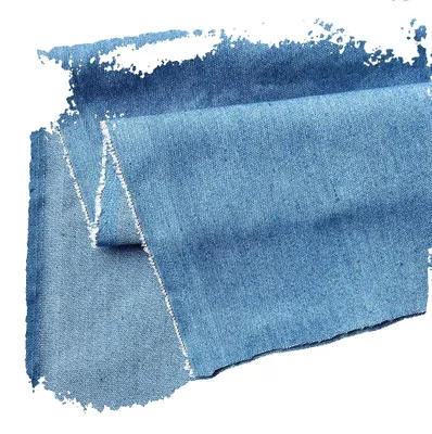 Productafbeelding van Denimstof, zachte katoen, ademend materiaal, hemelsblauw, 90x145 cm (35x57 inch)