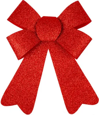 Produktbild von Dekoration MagicHome Weihnachten, Schleife, rot, 13x21 cm