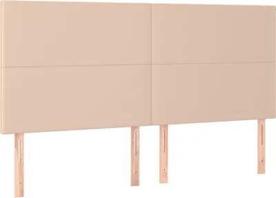 Produktbild von vidaXL Kopfteil Cappuccino 180x5x118/128 cm Kunstleder