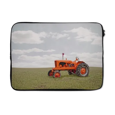 Produktbild von MuchoWow® Laptop Hülle 13 Zoll Traktor - Räder - Vintage Laptoptasche - Laptophülle - Sleeve - Rundumschutz