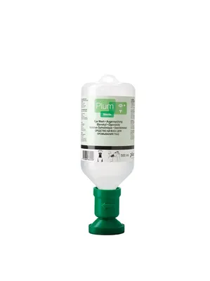 Productafbeelding van Oogspoelvloeistof Plum - 500 ml. Verpakking met 12 stuks