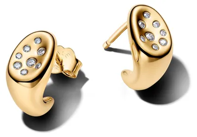 Produktbild von Pandora Essence Ohrstecker Organische Form 14K Vergoldet 264661C01