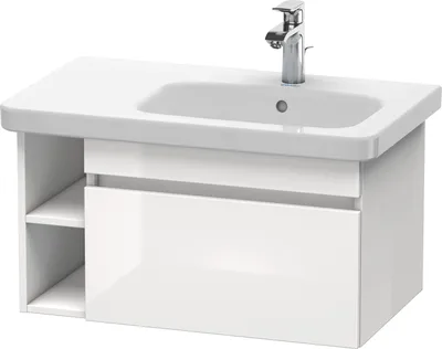 Produktbild von Duravit Waschtischunterbau DURASTYLE 448 x 730 x 398 mm weiß hochglanz/basalt matt