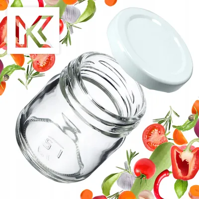 Produktbild von KADAX Einmachgläser "Halli", Weckgläser 40 ml, mini Einmachglas, mit Deckeln, weiße Deckel , 100 Stück