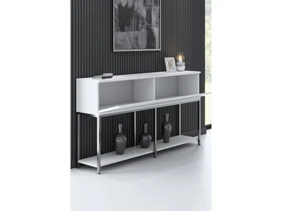 Produktbild von Skye Decor, Lord - White, Silver, Wohnzimmerschränke, Weiß, 150 x 80 x 30 cm