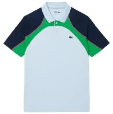 Produktbild von Lacoste Polo Color Block Ultra-Dry Herren Blau/Grün/Marine L