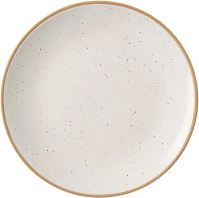 Obrázek produktu pro Béžový keramický mělký jídelní talíř 27 cm