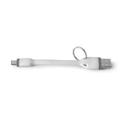 Image de Celly USBTYPECKEYWH Câble USB 0,12 m USB 2.0 USB A USB C Blanc
