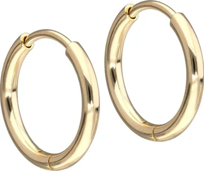 Produktbild von 14/18 Karat Gold Ohrclicker Creolen Gold | 18 Karat Innendurchmesser: 10mm
