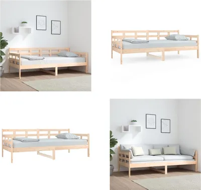 Immagine prodotto di vidaXL Letto da giorno in pino massiccio 90x190 cm - Letto da giorno - Letti da giorno - Letto da giorno in legno - Letto da giorno in legno massiccio