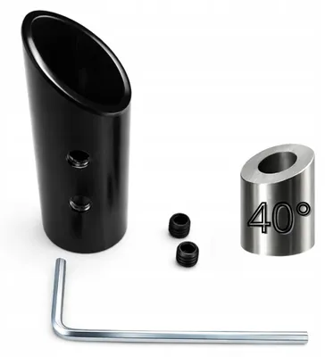 Immagine prodotto di Supporto per ringhiera per tubo tondo Ø 16 mm, fissaggio a 40°