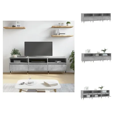 Produktbild von vidaXL TV-Schrank Betongrau 150x30x44,5 cm Holzwerkstoff -  TV-Möbel