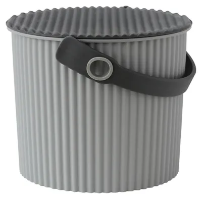 Obrázok produktu pre Hachiman Omnioutil Bucket Mini (4 l) - svetlosivé so sivým vekom