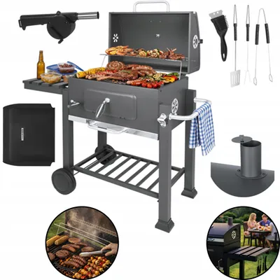 Produktbild von Gartengrill mit Deckel 114 x 67 x 120 cm Kaminer