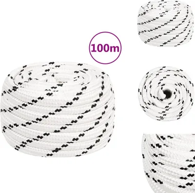 Produktbild von vidaXL Arbeitsseil Weiß 16 mm 100 m Polyester - Seile