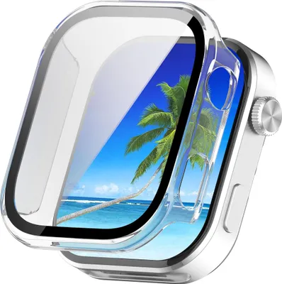 Obrázok produktu pre Pre Xiaomi Redmi Watch 6 Plastové ochranné puzdro + 9H tvrdené sklo Transparent