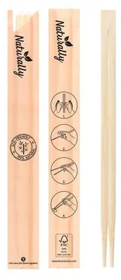 Produktbild von 40x Essstäbchen "Asia" aus Bambus 23cm