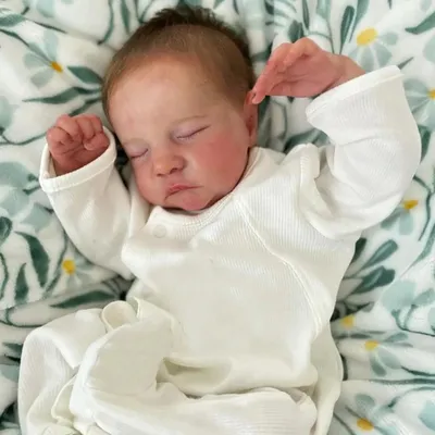 Zdjęcie produktu dla 48 cm lalka Levi reborn baby z materiałową farbą na ciele i ukorzenionymi włosami, realistyczne lalki reborn art