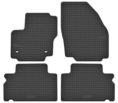 Produktbild von Gummi-Fußmatten für Ford S-Max MK1 2006-2011 (Minivan) – 4-tlg, Schwarz, passgenau – Wielganizator SolidTread