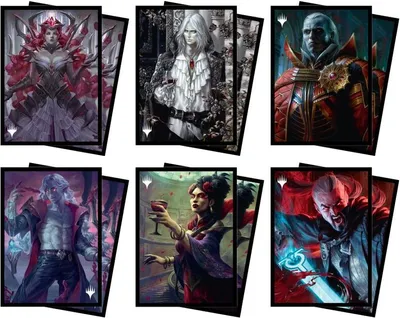Produktbild von Ultra Pro - Deck Protector Standard Sleeves - Magic: Innistrad Crimson Vow (100) Henrika, Infernal Seer / V5