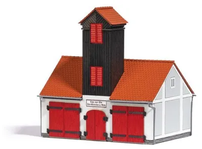 Produktbild von Busch Feuehrwehrgebäude H0 1660