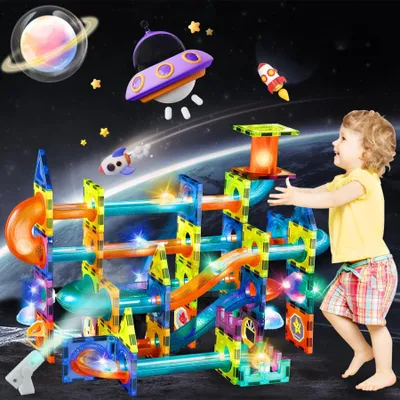 Image de Jeu de construction magnétique de 75 pièces pour enfants