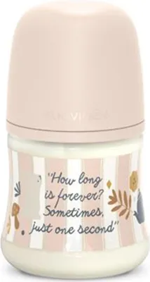 Imagen del producto de Suavinex Wonderland, biberón fisiológico de 150 ml, color rosa