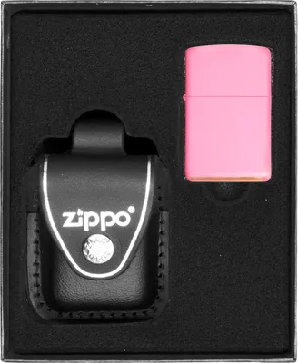 Produktbild von Feuerzeug-Set ZIPPO PINK MATTE Geschenk No3