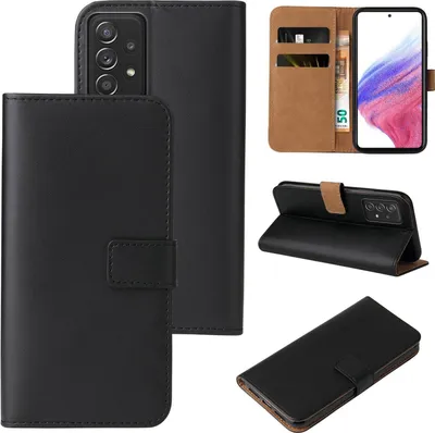 Produktbild von Handy Hülle für Samsung Galaxy A53 5G Klapphülle Bookcase Flip Cover Handy Tasche Etui Farbe: Schwarz