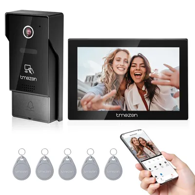 Obrázok produktu pre Videointerkom – 7-palcový dotykový displej – 1080P HD kamera – káblový a vodotesný