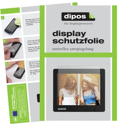 Produktbild von 6x Schutzfolie für Icoco 8 Zoll Digitaler Bilderrahmen matt Displayschutzfolie