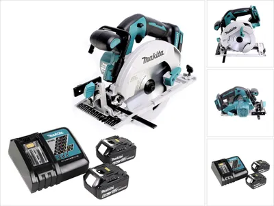 Produktbild von Makita DHS 680 RG Akku Handkreissäge 18 V 165 mm Brushless + 2x Akku 6,0 Ah + Ladegerät