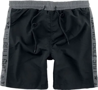 Produktbild von RED by EMP Herren schwarze Badeshorts mit Print S