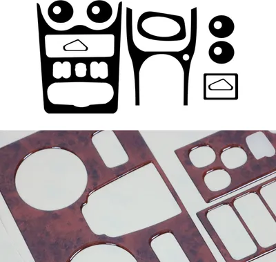 Immagine prodotto di Decorazione interna dell'abitacolo per Dacia Sandero 2008-2012 in radica 18 pezzi