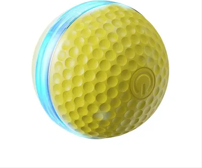 Produktbild von INF Interaktiver Katzenspielzeugball - Wiederaufladbar & Selbstdrehend Gelb