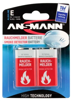 Immagine prodotto di 2 batterie ANSMANN 6LR61 blocco E 9,0 V