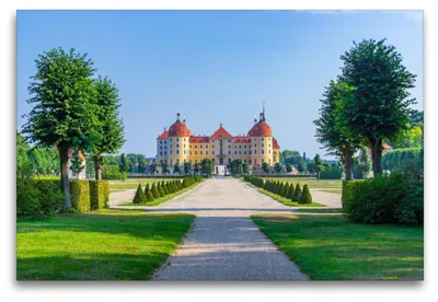 Produktbild von Premium Textil-Leinwand 120x80cm quer Premium Textil-Leinwand 120 cm x 80 cm quer Am Schlosspark | Wandbild, HD-Bild auf Keilrahmen, Fertigbild auf hochwertigem Vlies, Leinwanddruck von Birgit Seifert