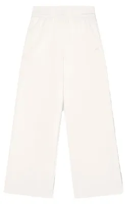 Obrázok produktu pre Armani Exchange, dámske široké nohavice, pohodlný štýl, malé logo na boku, tepláky, biela farba