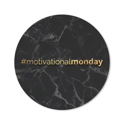 Produktbild von MuchoWow® Mauspad Mousepad Zitate - Motivation - Marmor - Gold 50x50 cm - Mousepads - Maus Mat - Pad - Mausunterlage - Vinyl