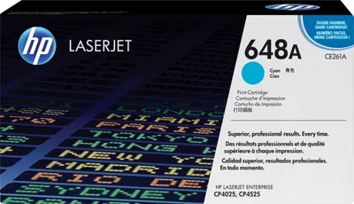 Produktbild von HP Toner CE 261 A cyan No. 648 A