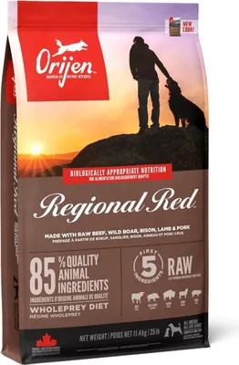 Produktbild von Pienso Orijen Regional Rot Erwachsene Ternera Cordero Cerdo 11,4 Kg